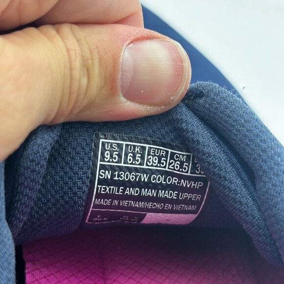 Skechers Navy Blue Pink Lightweight Athletic Running Walking Sneakers Womens 9.5 - Picture 8 of 8